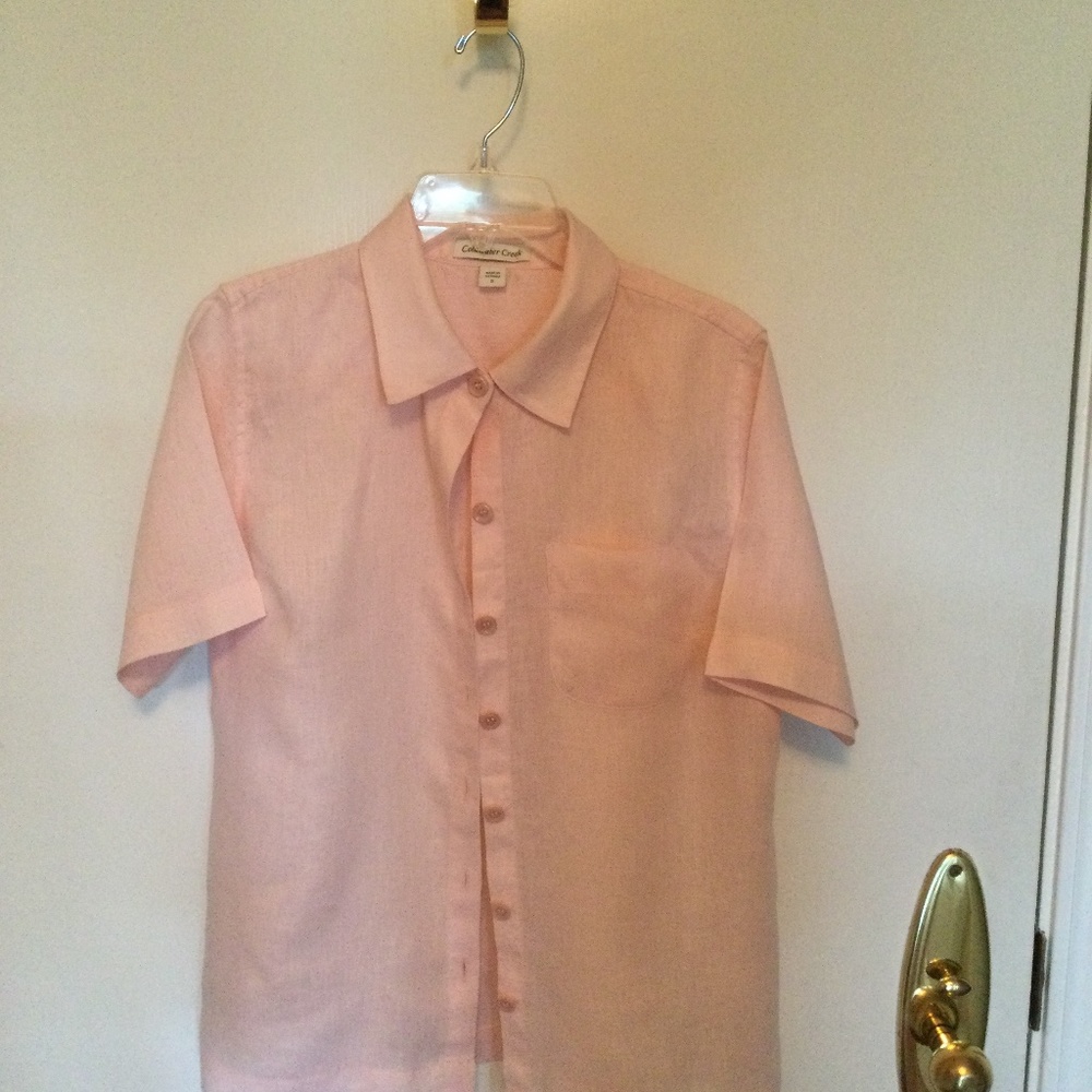 Pink Linen Blouse